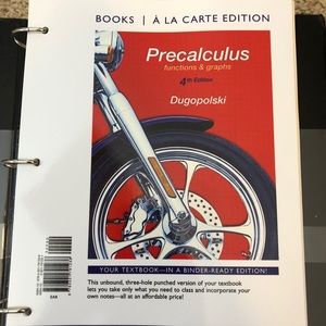 Precalculus 4th Edition Dugopolski Textbook